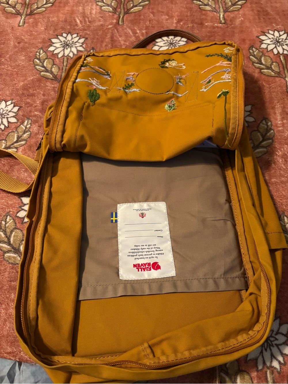 Kånken No 2 Acorn Sedona Embroidered Backpack - Picture 8 of 9